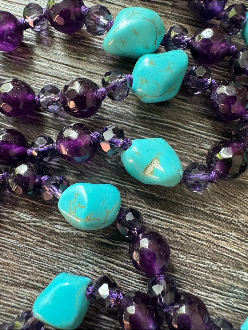 NWOT Tuckernuck Amethyst and Turquoise Necklace